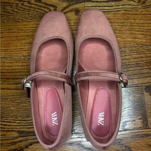 Zara Women's Pink Mary Jane Shoes